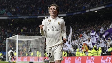 Modric hizo el 2-0 ante el Sevilla.