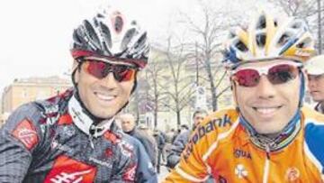 <b>AMIGOS Y RIVALES. </b>Valverde y Freire tienen una buena relación, pero esta semana serán rivales.