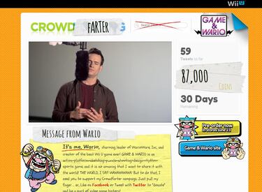 Game & Wario se monta su Kickstarter financiado con pedos