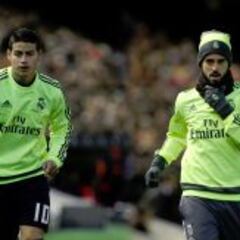 Benítez sólo hizo un cambio y dejó sin jugar a Isco y James