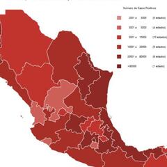 Mapa y casos de coronavirus en México por estados hoy 24 de agosto
