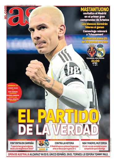 Las portadas de AS de enero