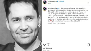 “Éramos dos niños pequeños; todavía te recuerdo en ese bar con Miccoli y luego en el supermercado”
