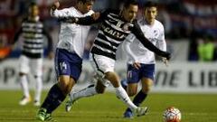 Nacional vs Corinthians en el partido de ida de los octavos de final de Copa Libertadores.