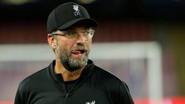 Jurgen Klopp durante un entrenamiento de su equipo.