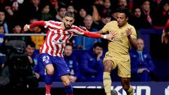 Yannick Carrasco, en el Atlético-Barcelona del pasado domingo.