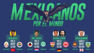 Los mexicanos se alistan para una movida jornada europea