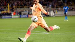 BRUGGE, BELGIUM - OCTOBER 4: Antoine Griezmann of Atletico Madrid  during the UEFA Champions League  match between Club Brugge v Atletico Madrid at the Jan Breydel Stadium on October 4, 2022 in Brugge Belgium (Photo by Angelo Blankespoor/Soccrates/Getty Images)