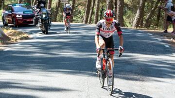 Majka, en cabeza, en la 15ª etapa de la Vuelta.