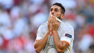 Koke, en el Croacia-España de octavos de la Eurocopa.