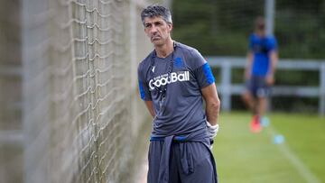 08/05/20 PRIMER ENTRENAMIENTO DE LA REAL SOCIEDAD DESPUES DEL CONFINAMIENTO POR CORONAVIUS COVID-19  IMANOL ALGUACIL ENTRENADOR