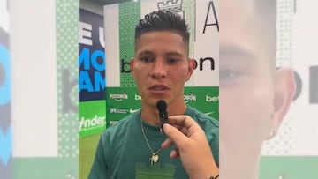 Jorman Campuzano, jugador de Nacional, habla sobre su salida de Boca Juniors