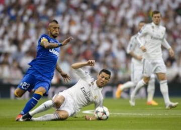 Arturo Vidal y Cristiano Ronaldo.