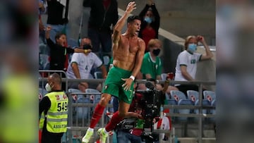 Cristiano Ronaldo broke the record for most international goals scored on Wednesday with 111 goals, but his celebration cost him the next Portugal game.