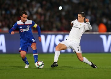 En 2014, Real Madrid enfrentó al equipo mexicano, Cruz Azul en el Mundial de Clubes, si bien el equipo español goleó 0-4, ninguno fue de Ronaldo.