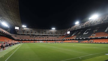 12/06/20 PARTIDO PRIMERA DIVISION
CORONAVIRUS COVID19
VALENCIA CF - LEVANTE UD
CARLOS SOLER PANORAMICA ESTADIO MESTALLA VACIO
PUBLICADA 02/07/20 NA MA38 1COL