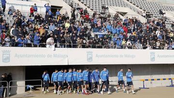 El Málaga volvió al trabajo en una sesión de puertas abiertas.