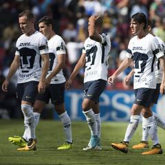 Pumas, último lugar del Apertura 2017