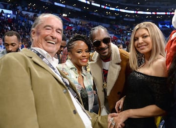 Shante Broadus y su padre, el rapero Snoop Dogg y Fergie no se perdieron el All Star Game 2018.