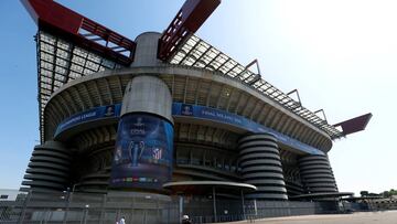 El estadio San Siro, preparado para la final de la Champions en 2016