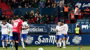 Osasuna 1-2 Zaragoza: resumen, goles y resultado del partido