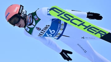 Jan Hoerl, durante la clasificación del Cuatro Trampolines en Garmisch.