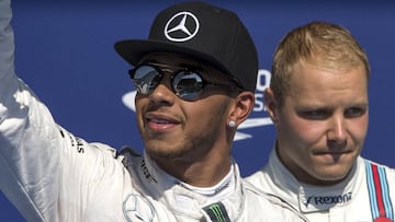 Lewis Hamilton y Valtteri Bottas, nuevos compa&ntilde;eros en Mercedes.