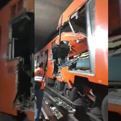 Así quedó el convoy del Metro de la CDMX tras el choque en la Línea 3