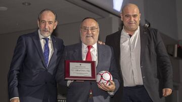 02/12/19
 FFM GALA DEL FUTBOL DE MADRID 
 PACO DIEZ - ALFREDO RELA&bdquo;O - JAVIER G MATALLANAS