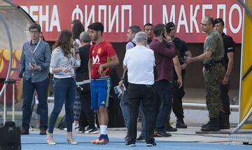 El entrenamiento de la Selección Española en Skopje en imágenes