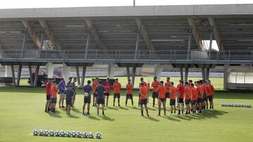 Entrenamiento del Albacete.