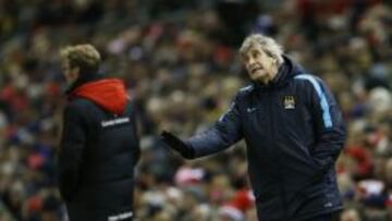 Manuel Pellegrini sufri&oacute; en Premier League ante Liverpool de Klopp.