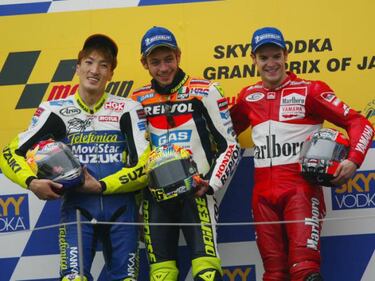 15 años de la primera carrera de MotoGP, con podio de Checa