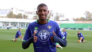 Emerson, en un entrenamiento pasado.