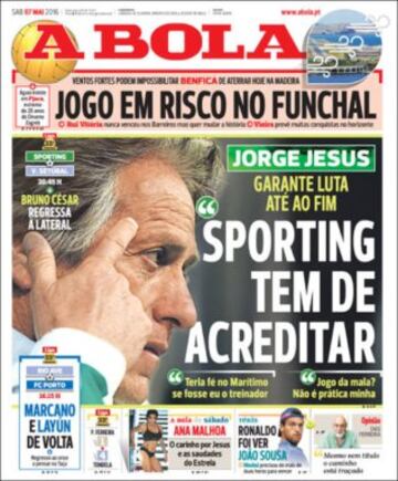 Portadas de la prensa mundial