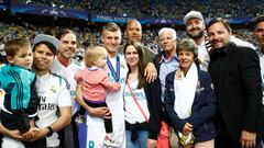 Struth con Kroos y su familia en Kiev.