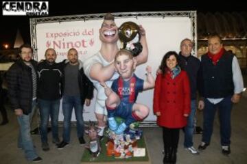 Cristiano, Messi, Alcácer 'ninots' to be torched in Las Fallas