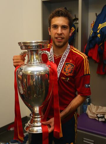 Jordi Alba fue pieza fundamental de la consecución de la Eurocopa de 2012. Adueñándose de la banda izquierda de 'La Roja'.