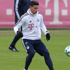 Heynckes cuida a James antes del juego de Champions