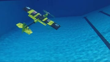 EagleRay, as¨ª es el dron que puede volar y sumergirse en el agua