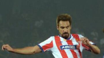 Borja Fern&aacute;ndez en un partido con el Atl&eacute;tico de Kolkata