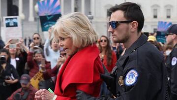 Jane Fonda, arrestada por tercera vez consecutiva tras una nueva protesta