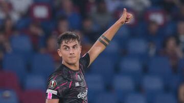 ROME, ITALY - SEPTEMBER 15: Paulo Dybala of AS Roma during the UEFA Europa League group C match between AS Roma and HJK Helsinki at Stadio Olimpico on September 15, 2022 in Rome, Italy. (Photo by Fabio Rossi/AS Roma via Getty Images)