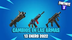 Fortnite: nuevos cambios en el Subfusil Aguij&oacute;n, Fusil de Asalto MK7 y Escopeta Autom&aacute;tica