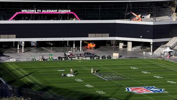 La vista privilegiada desde una de las suites del Allegiant Stadium