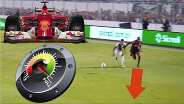 Vinicius va en F-1: impacta lo que le saca al defensa tras acelerar en esta jugada