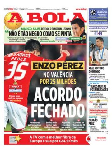 Portadas de la prensa deportiva