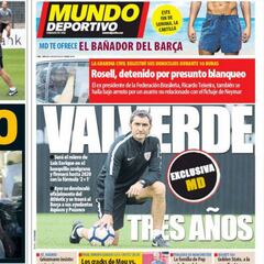 Rosell y Valverde mandan en las portadas de Barcelona
