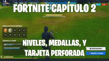 Fortnite: as&iacute; funciona el nuevo sistema de niveles, experiencia, tarjeta perforada y medallas