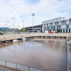 La Rafa Nadal Academy inundada por la DANA